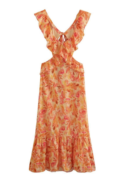 Ariella | Robe Fleurie avec Volants