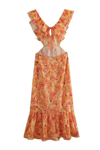 Ariella | Robe Fleurie avec Volants