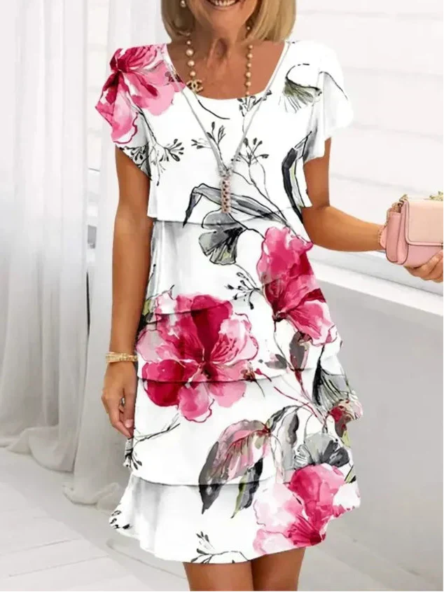Cynthia | Robe Élégante et Confortable avec Volants