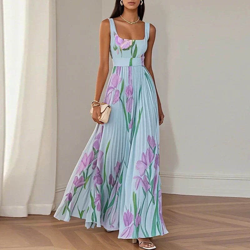 Claudia™ | Robe Maxi A-Line Florale