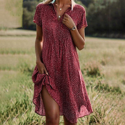 Ellie | Robe Midi Fluide (Quasi épuisée)