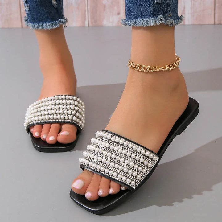 Benigna - Sandales de perles de luxe