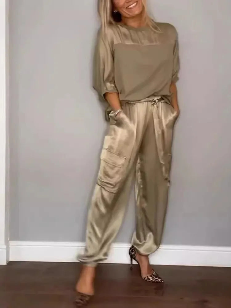 GRACE - ENSEMBLE DE LOISIRS EN SATIN