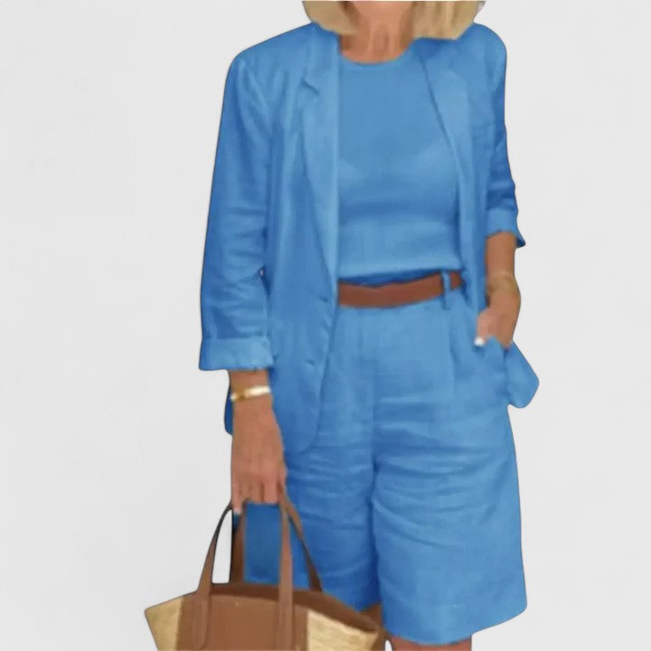 ANNA – ENSEMBLE DE SHORTS TAILLÉS DÉCONTRACTÉS