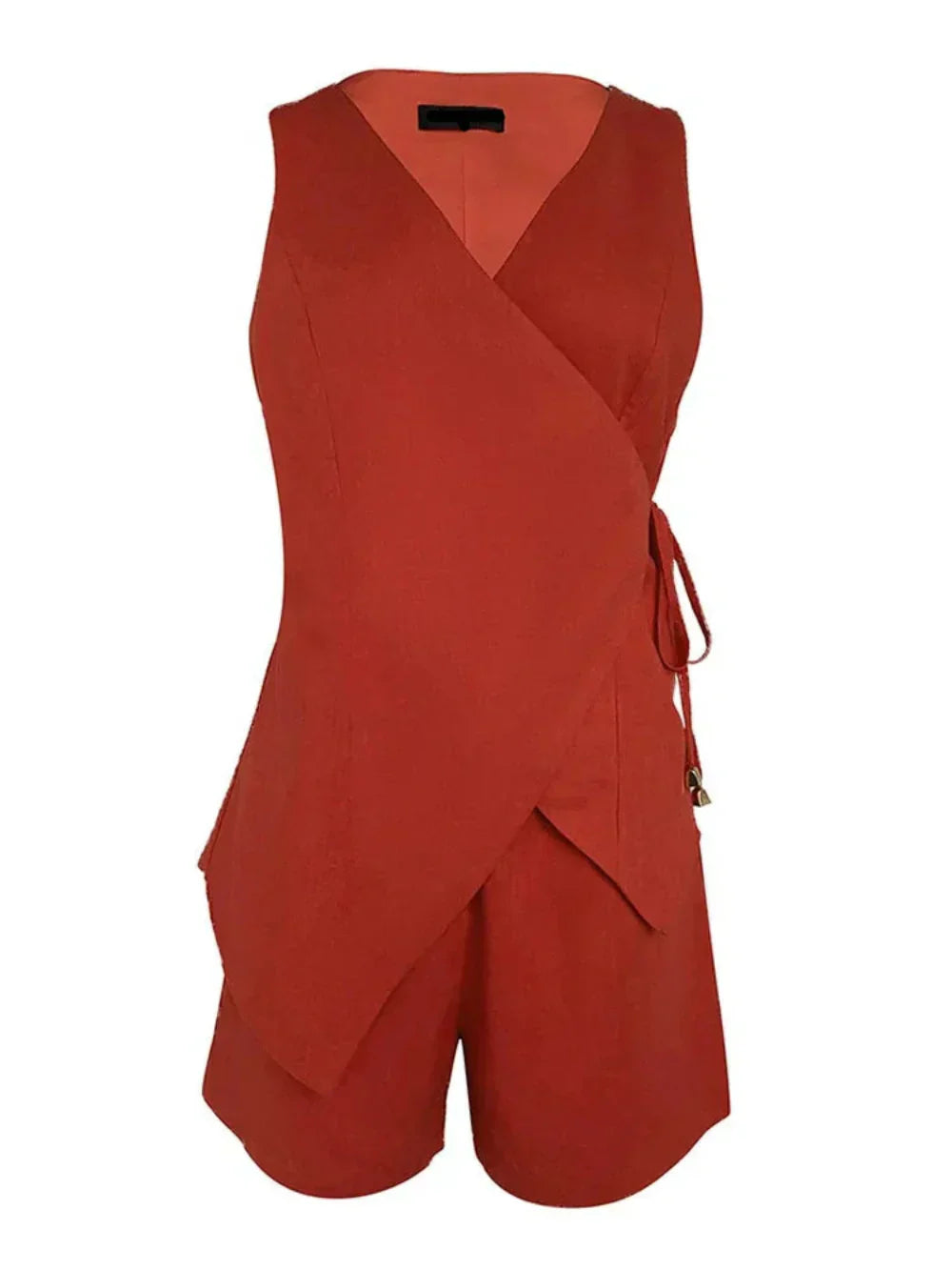 Lila | Ensemble Top et Short en Lin à Col V