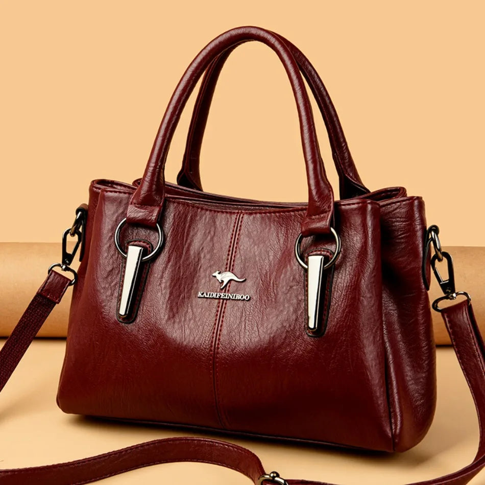 Avela Sac à Bandoulière en Cuir Souple