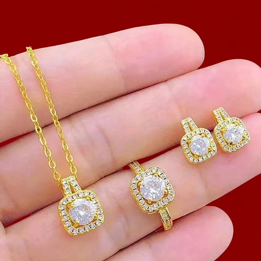 Ensemble de Bijoux Cube de Luxe