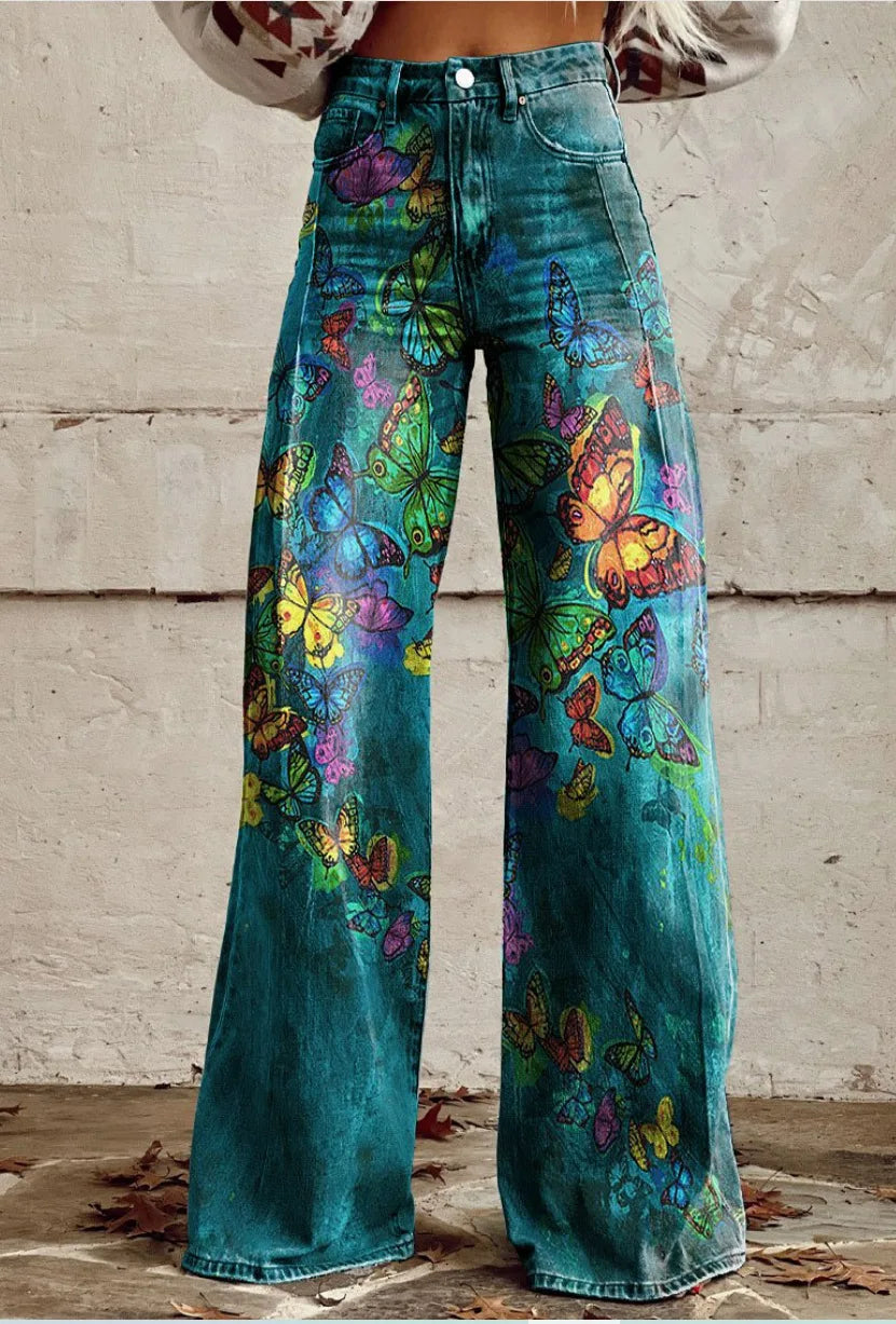 Azly - Pantalon fleuri décontracté et élégant