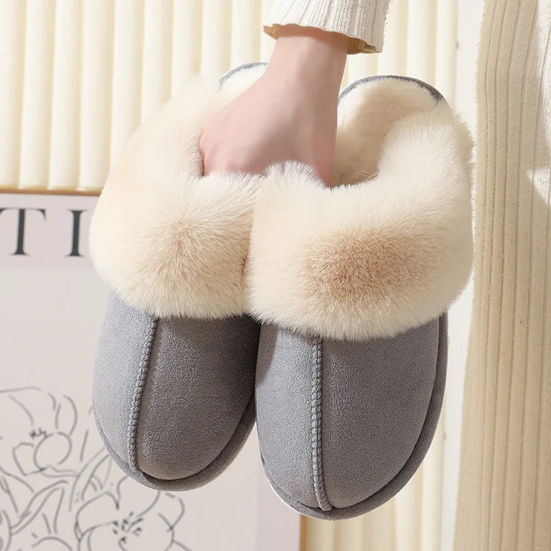 Chaussons d'Intérieur en Peluche pour Femmes avec Doublure Douce et Confort Accueillant