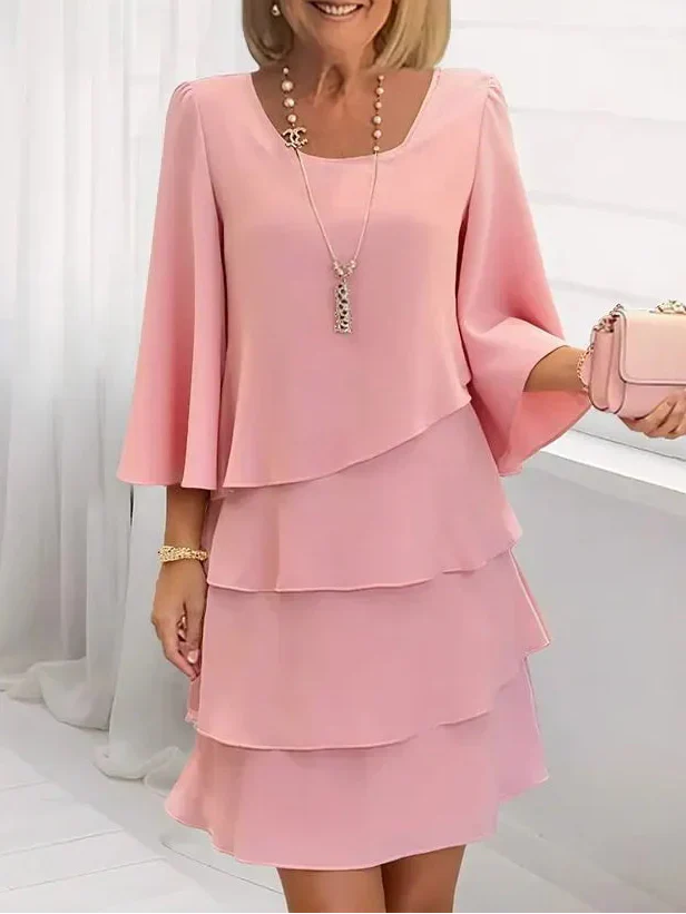 Catherine | Robe Volantée Élégante et Confortable