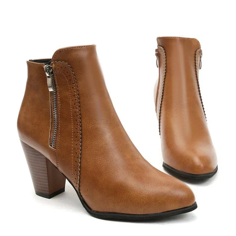 Bottes à Talons Chunky Rétro