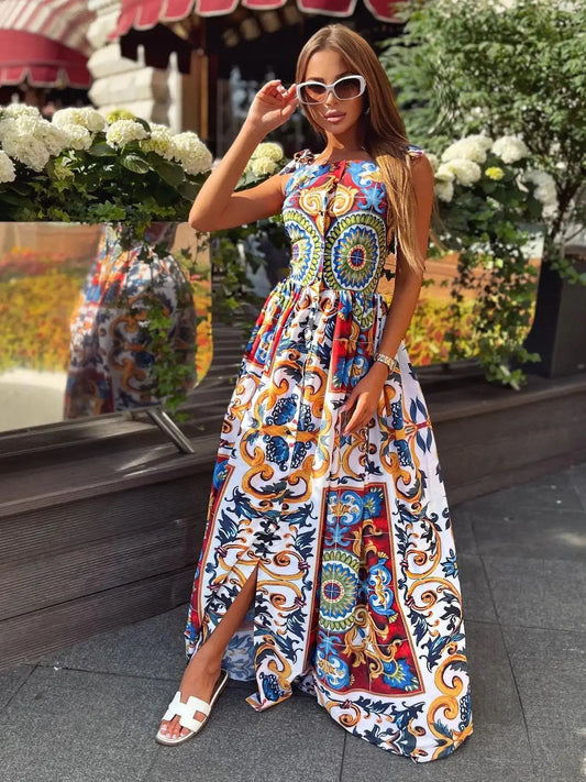 Robe Maxi A-Line Valencia