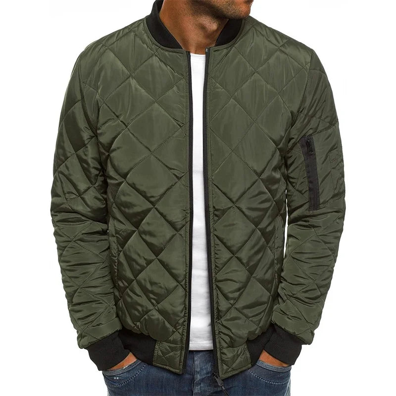 Ambrogio™ | Veste décontractée de printemps premium avec design en diamant