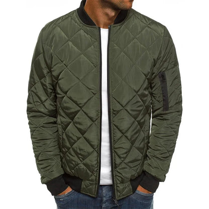 Ambrogio™ | Veste décontractée de printemps premium avec design en diamant