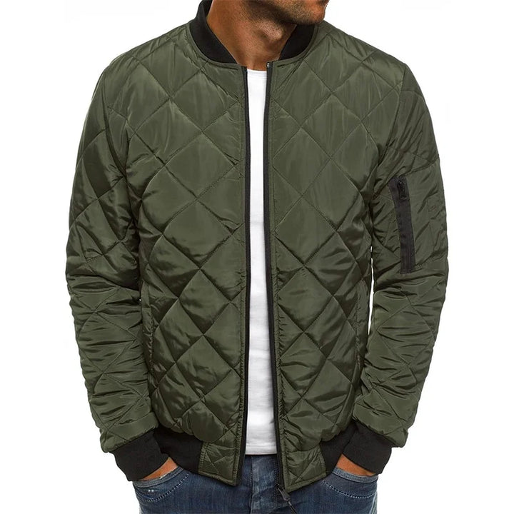 Ambrogio™ | Veste décontractée de printemps premium avec design en diamant