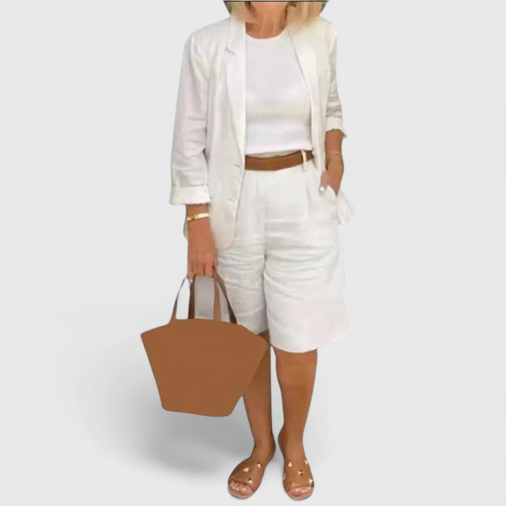 ANNA – ENSEMBLE DE SHORTS TAILLÉS DÉCONTRACTÉS