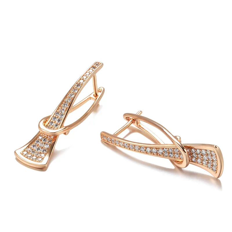 Boucles d'oreilles en cristal Radiant Layers | Or