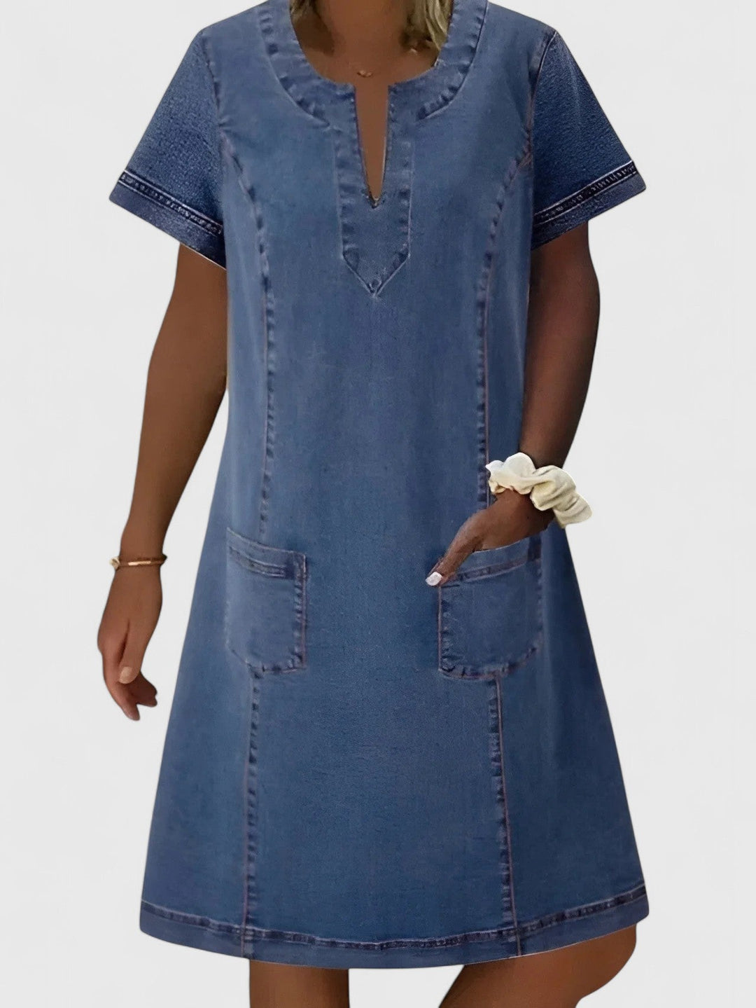 Christine | Robe en Jean Élégante