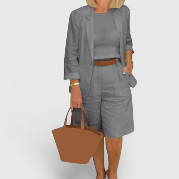 ANNA – ENSEMBLE DE SHORTS TAILLÉS DÉCONTRACTÉS