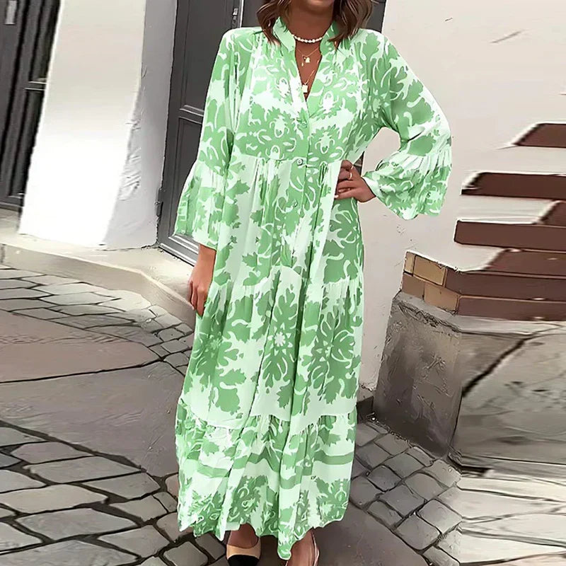 Avielle - Robe Maxi Boho Imprimée et à la Mode