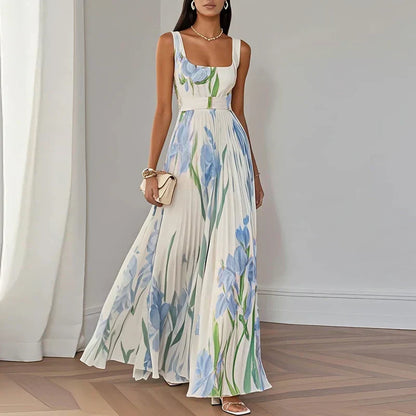Grace | Robe Maxi A-Line Fleurie