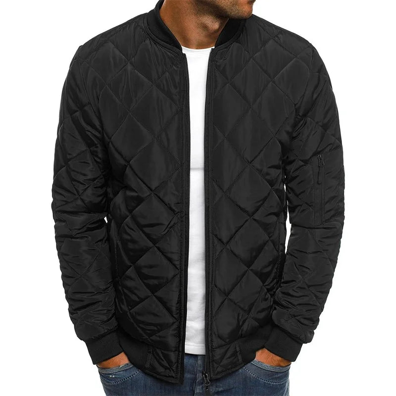 Ambrogio™ | Veste décontractée de printemps premium avec design en diamant