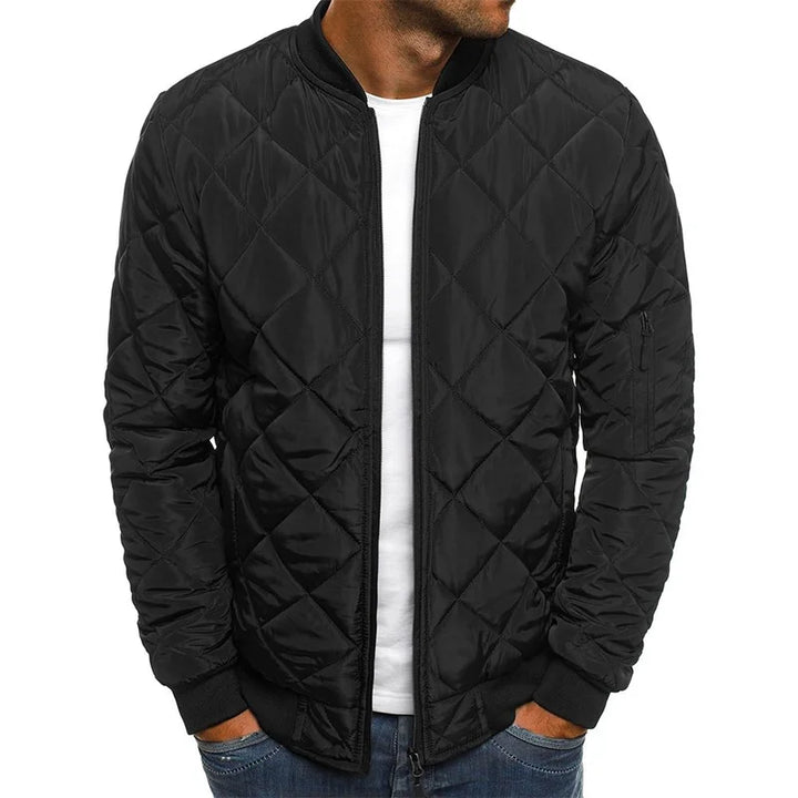 Ambrogio™ | Veste décontractée de printemps premium avec design en diamant