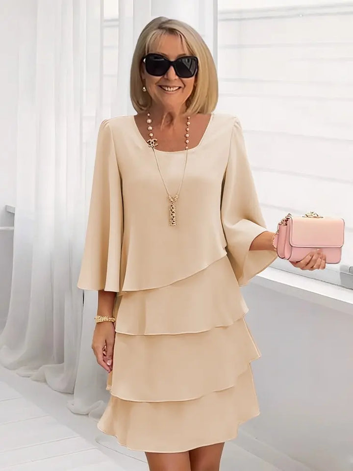 Catherine | Robe Volantée Élégante et Confortable