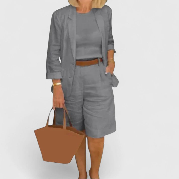 ANNA – ENSEMBLE DE SHORTS TAILLÉS DÉCONTRACTÉS
