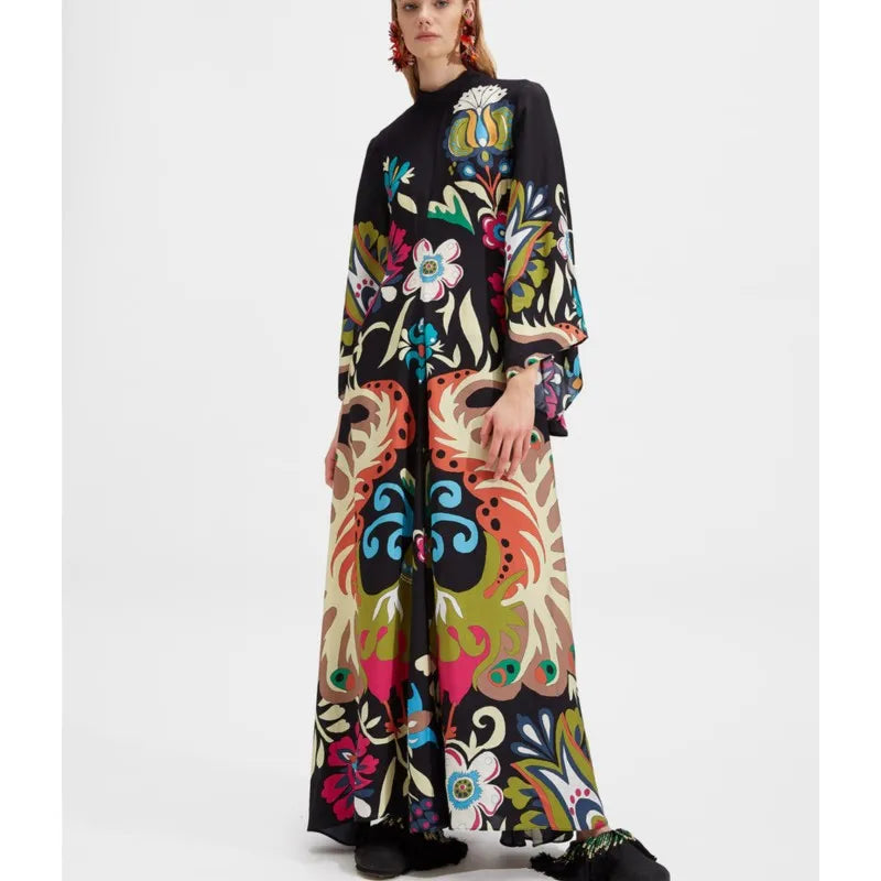 Robe Maxi Florale Sculpted Elegance™