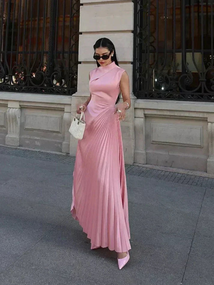 Ellison - Robe Maxi Drapée Élégante