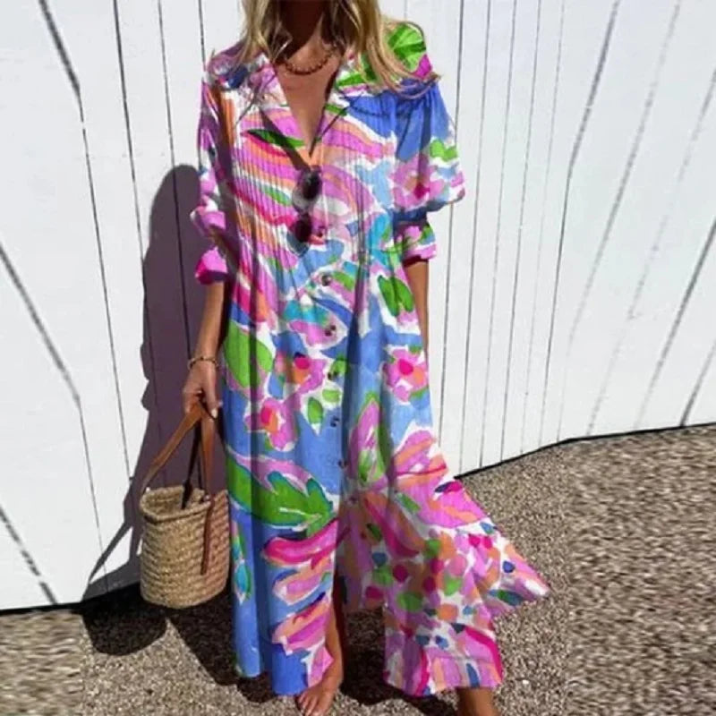 Jessy | Robe Maxi Boho de Luxe (Presque épuisée)