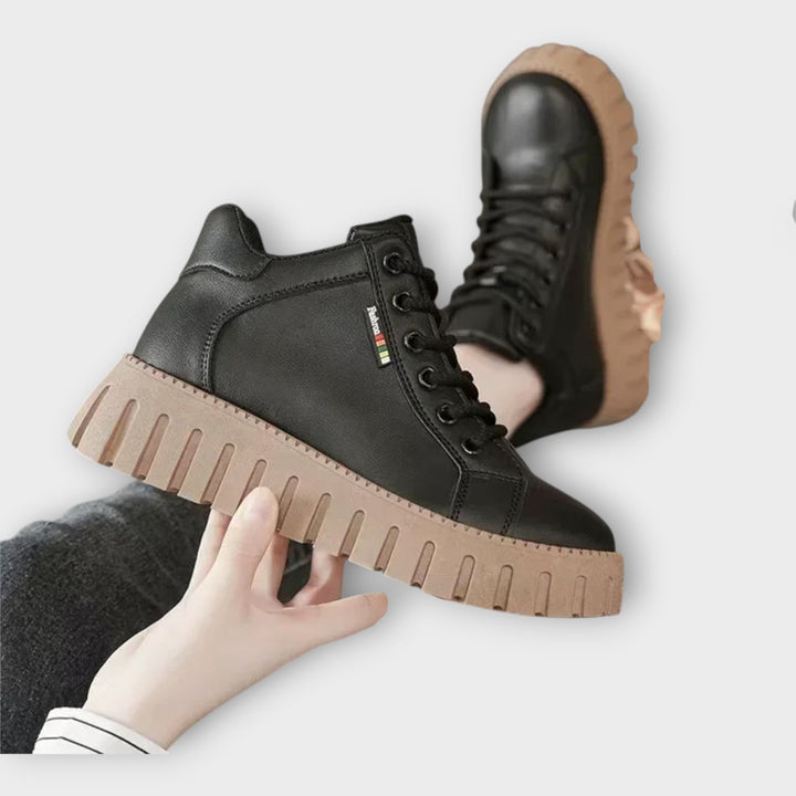 Baskets Plateforme en Cuir Urban Edge
