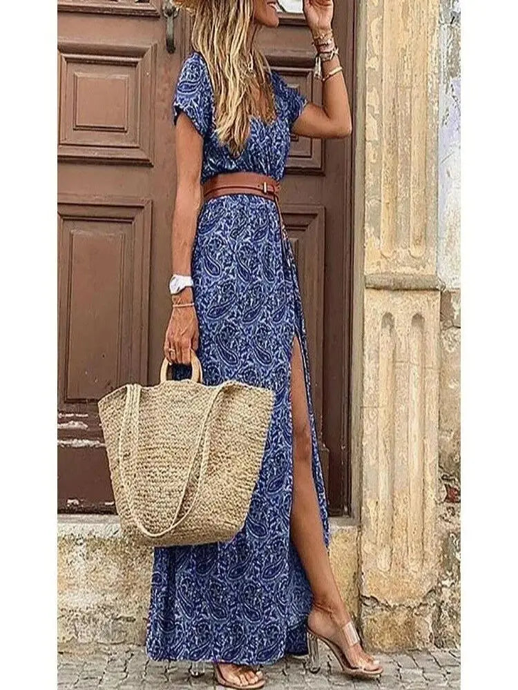 Vivienne | Robe Midi Plissée Fleurie