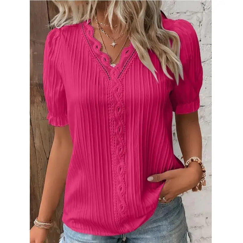 Mélissa | Blouse Élégante avec Détails Délicats