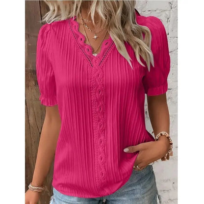 Mélissa | Blouse Élégante avec Détails Délicats