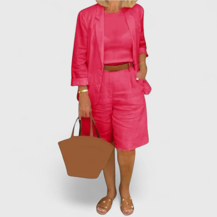 ANNA – ENSEMBLE DE SHORTS TAILLÉS DÉCONTRACTÉS