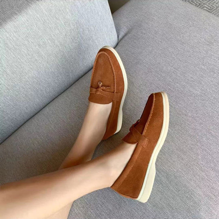 Vianne - Mocassins élégants en daim pour femme