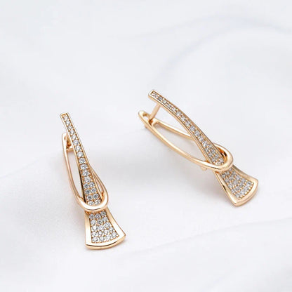 Boucles d'oreilles en cristal Radiant Layers | Or