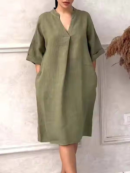 Aeris™ - Robe à Col en V Sans Effort