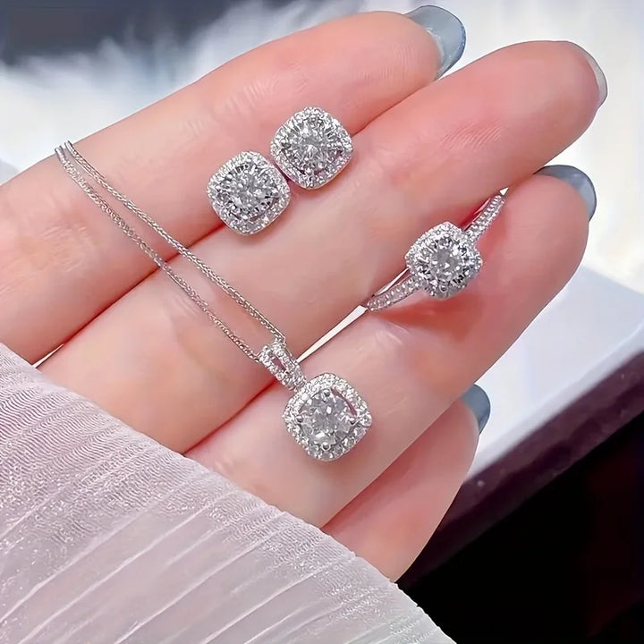Ensemble de Bijoux Cube de Luxe