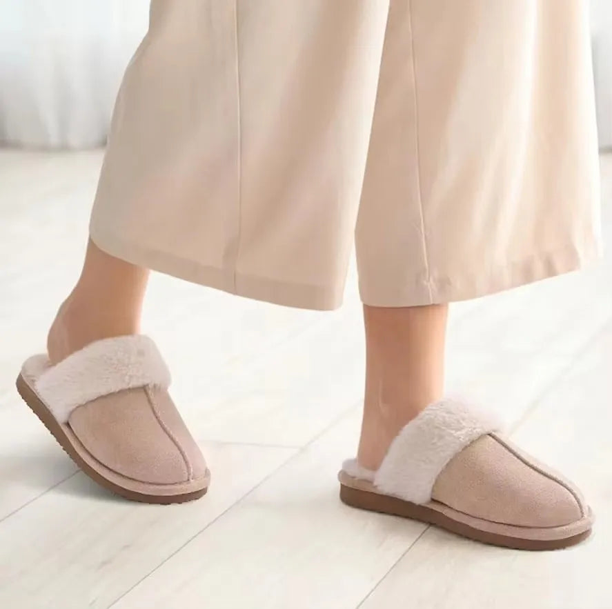 Chaussons d'Intérieur en Peluche pour Femmes avec Doublure Douce et Confort Accueillant