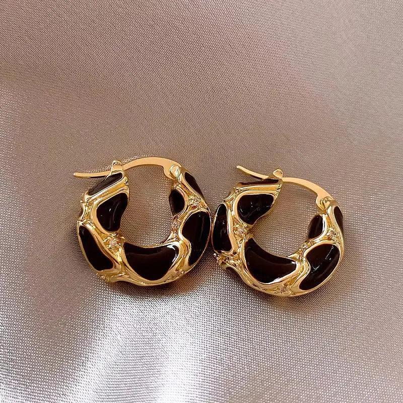 Boucles d'oreilles créoles vintage en forme de U