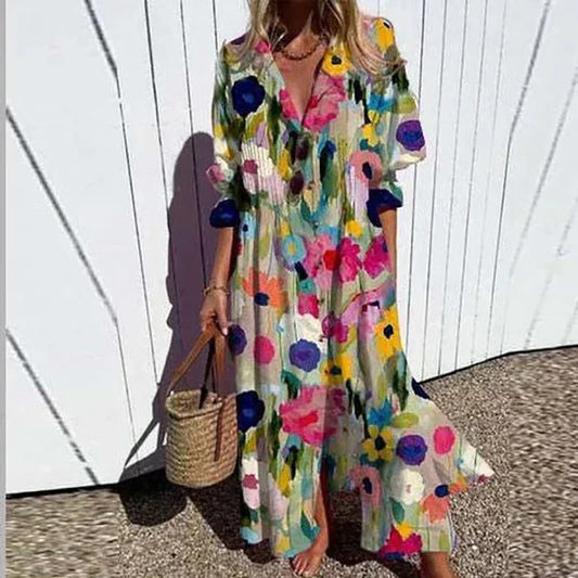 Jessy | Robe Maxi Boho de Luxe (Presque épuisée)
