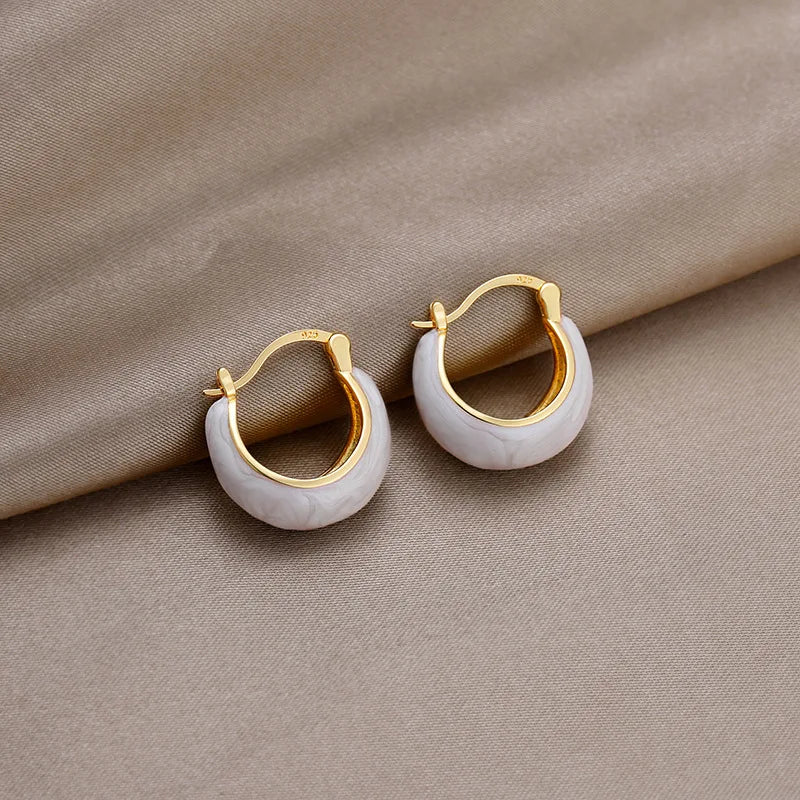 Boucles d'oreilles créoles vintage en forme de U