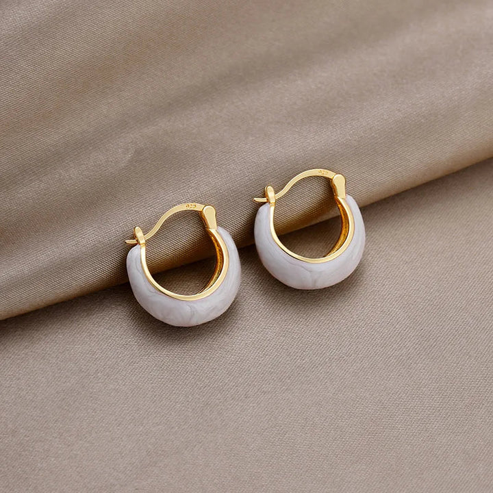 Boucles d'oreilles créoles vintage en forme de U