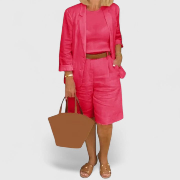 ANNA – ENSEMBLE DE SHORTS TAILLÉS DÉCONTRACTÉS