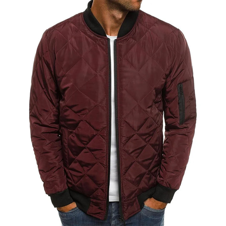 Ambrogio™ | Veste décontractée de printemps premium avec design en diamant