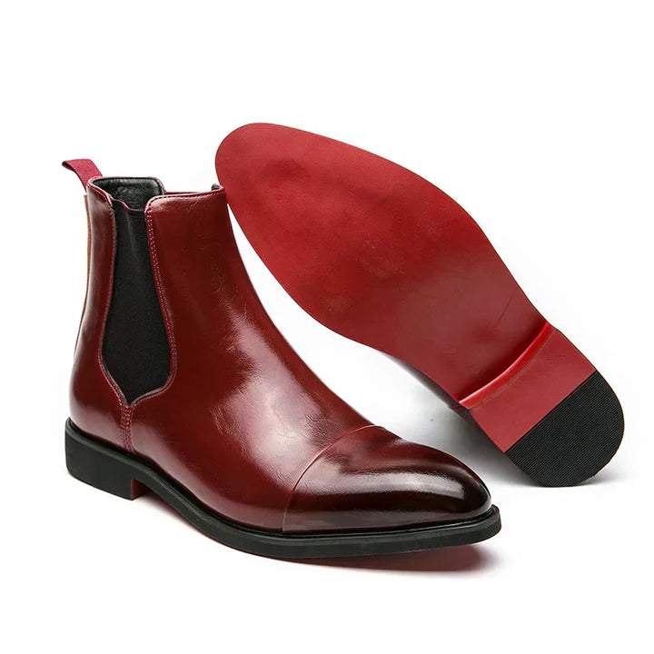 Bottes Chelsea en cuir véritable Annibale Carracci