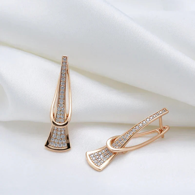 Boucles d'oreilles en cristal Radiant Layers | Or